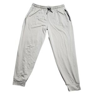 DSG Mens XL Heather Gray Performance Jogger Sweatpants Zipper Pocket Training